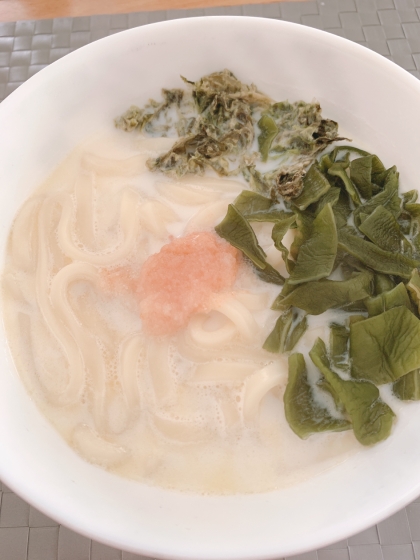 明太クリームうどん