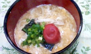 あっさり美味しい！梅玉とじうどん