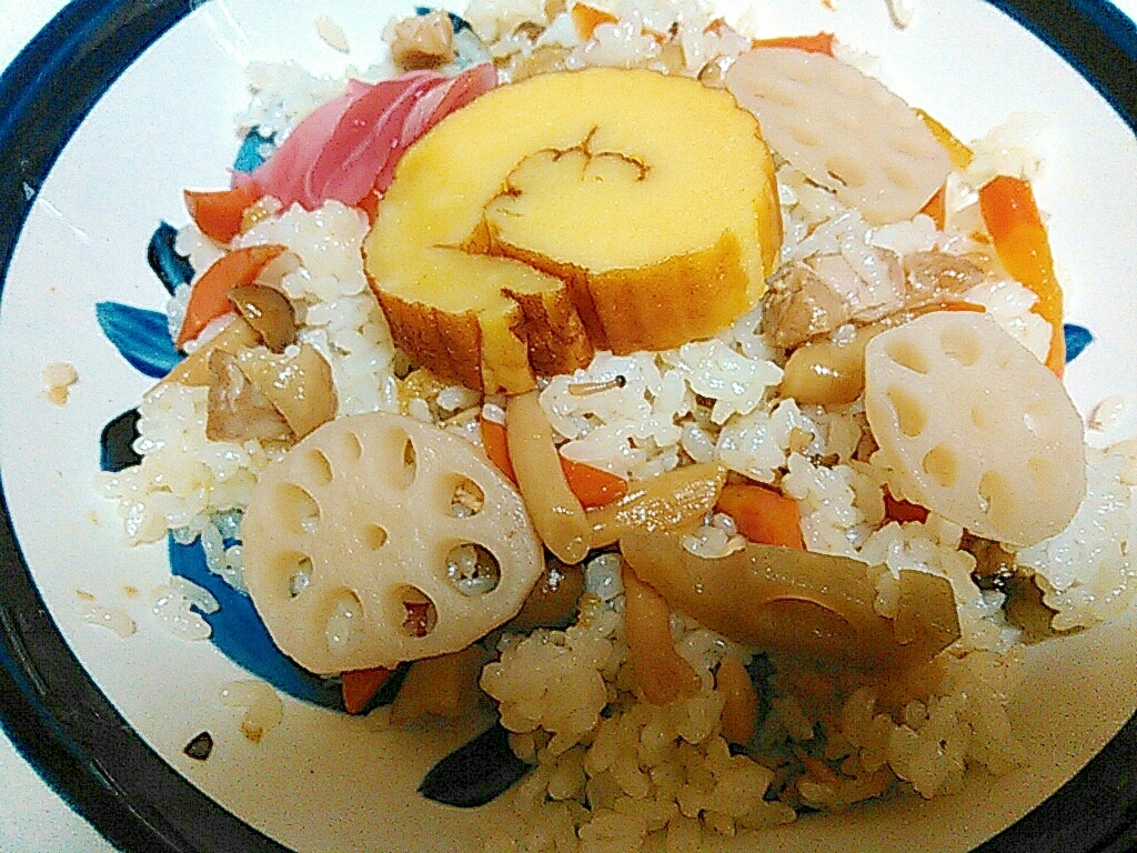 れんこん入り五目御飯