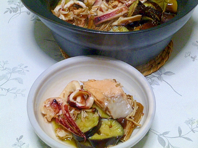 簡単でおいしい♪魚介のオリーブ焼き