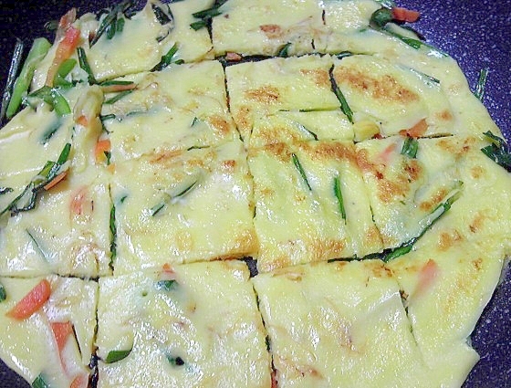 キリイカ入りニラと人参のチヂミ 2種のタレ添え レシピ 作り方 By デラみーやん 楽天レシピ キリイカ入りニラと人参のチヂミ 2種のタレ添え レシピ 作り方 By デラみーやん 楽天レシピ