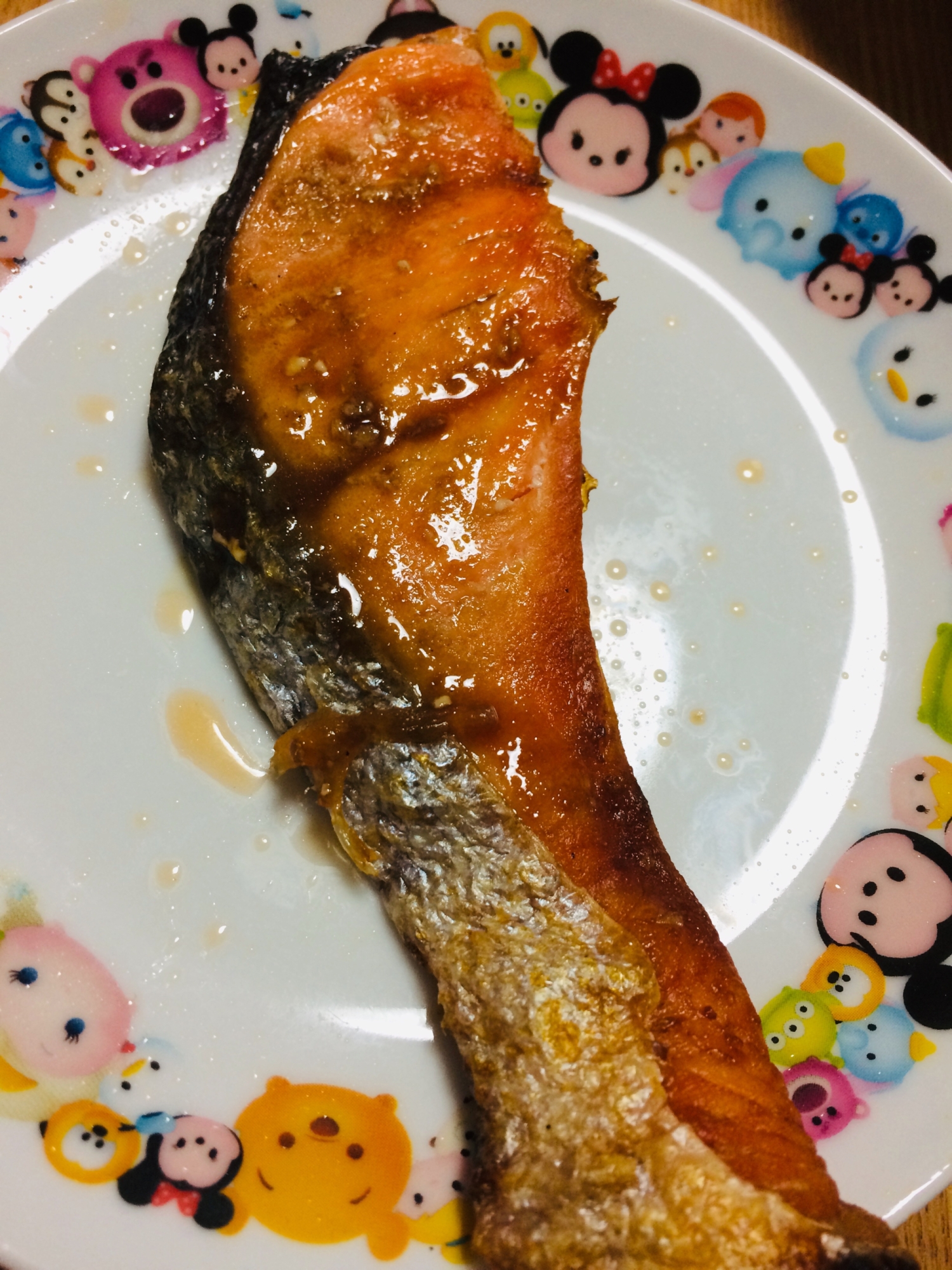 鮭の焼肉のたれ風味