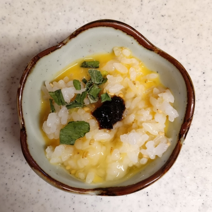 海苔の佃煮卵かけご飯☆