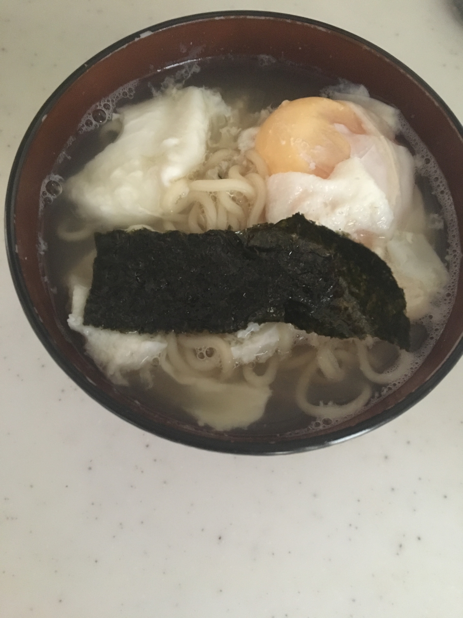 味噌ラーメンで☆卵と味付け海苔のラーメン☆