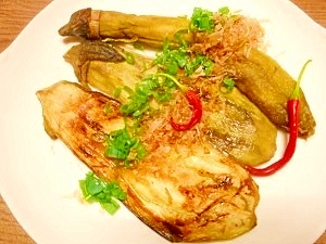 フライパンで 軟らか焼き茄子 レシピ 作り方 By ブルーボリジ 楽天レシピ