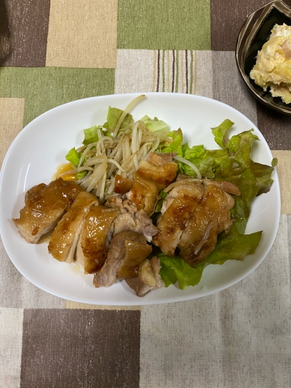 蜂蜜と醤油だけ鳥の照り焼き