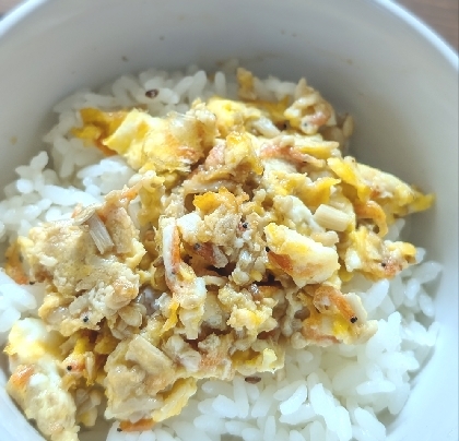 川海老たっぷり♡炒り豆腐