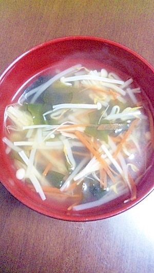 もやしの中華スープ