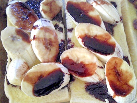 チョコバナナトースト