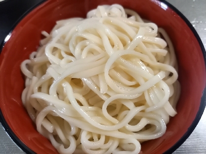 うどんの乾麺がたった1分～でもちもちの麺に