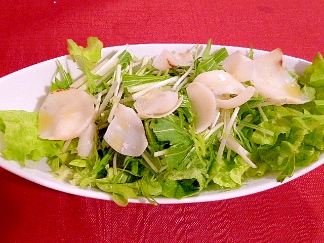 ユリネと水菜のサラダ