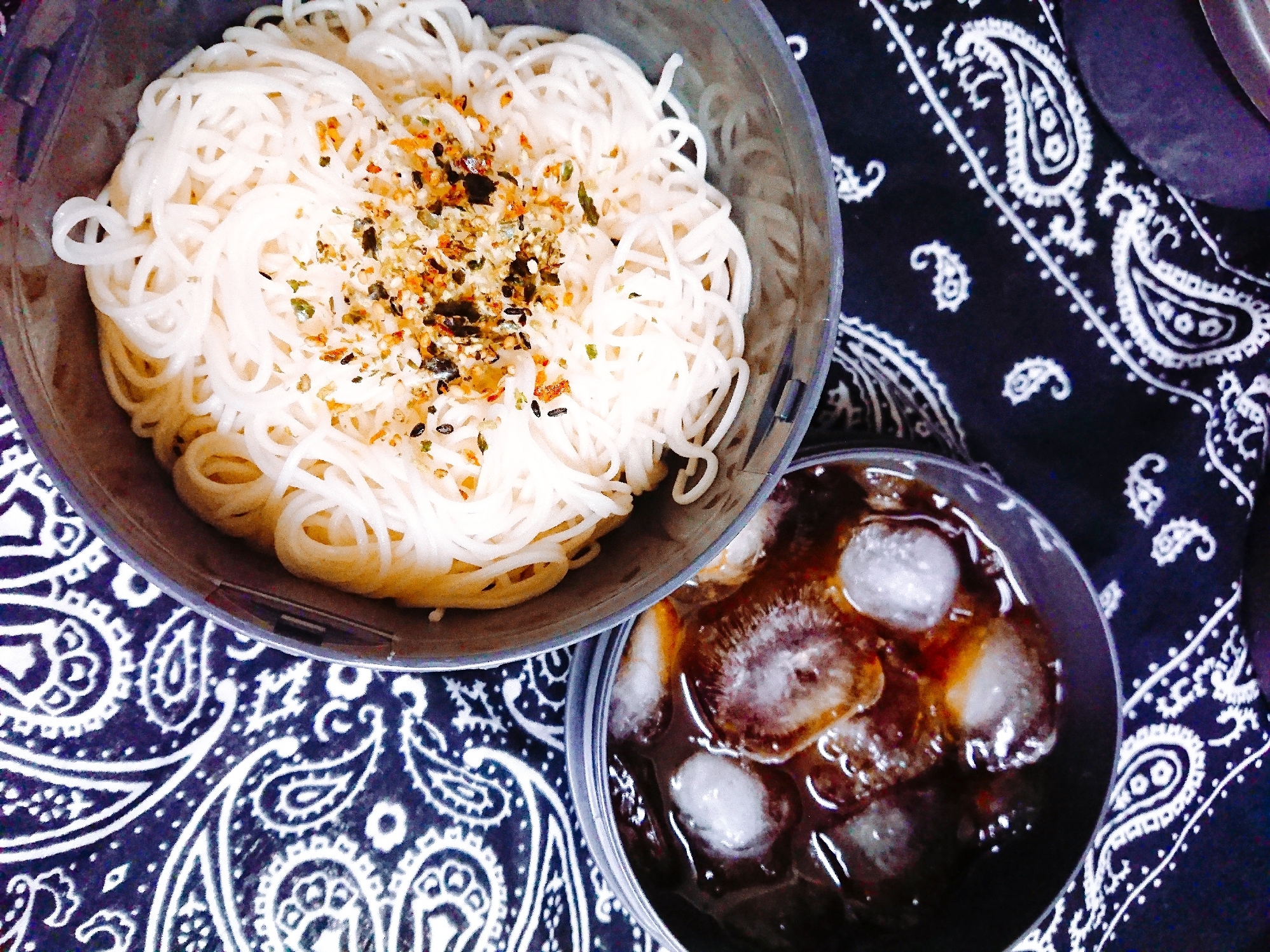 素麺弁当☆削り節で美味しいつゆ