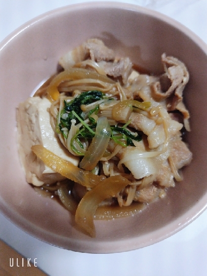 すき焼き気分♡濃い肉豆腐