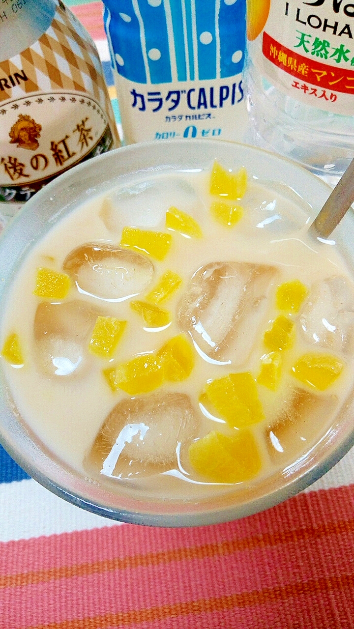 アイス☆マンゴーカルピスミルクティー♪