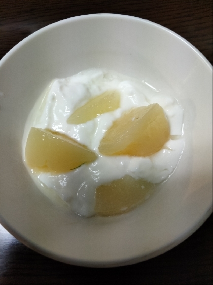 こんばんは。デザートに。あるもので。美味しくできました。レシピ有難うございました。