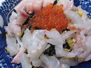 イクラと鯛の海鮮丼☆
