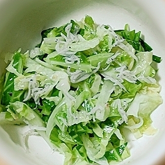 お箸が止まらない♡キャベツとしらすのうま塩ナムル