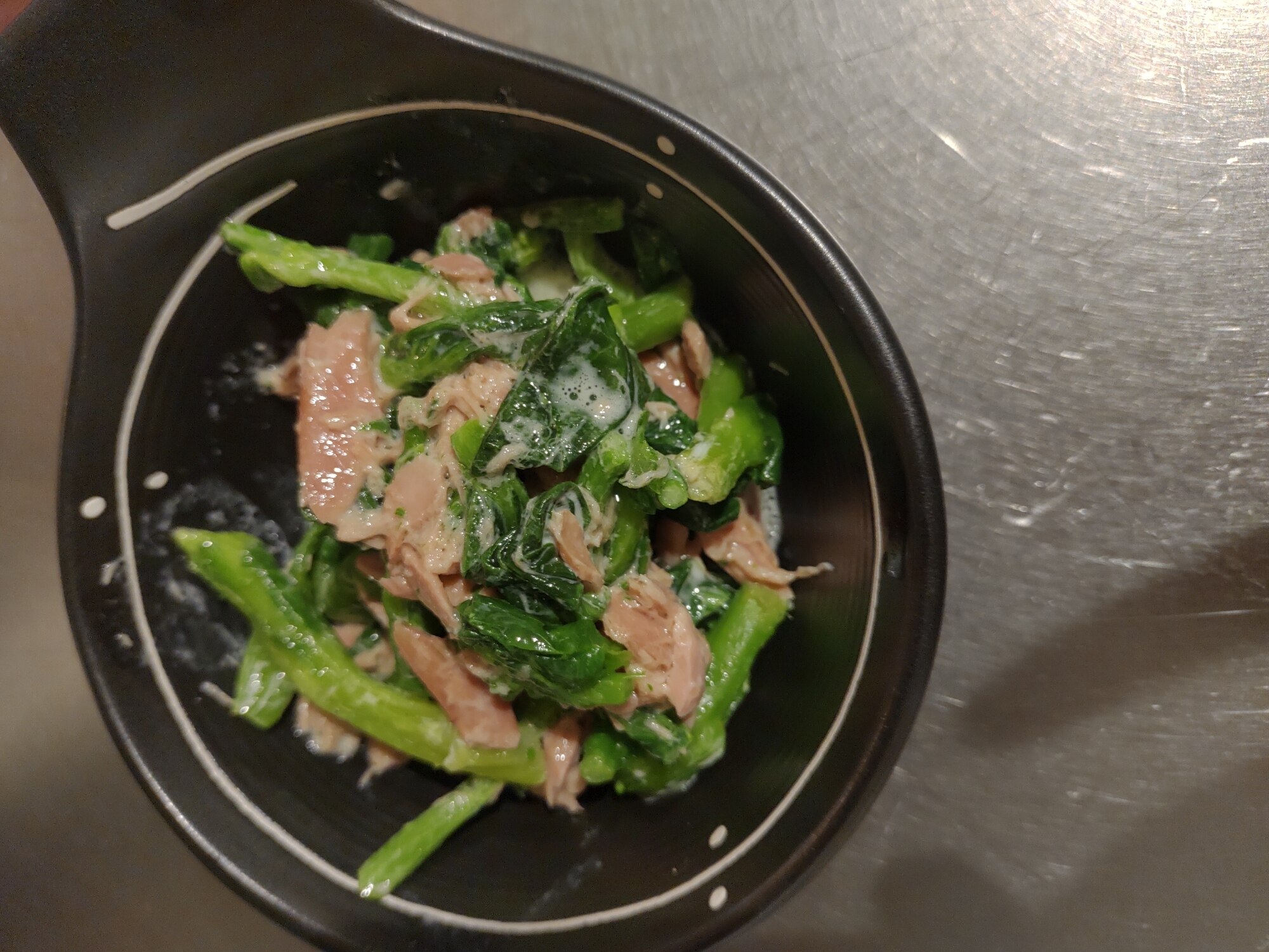 菜の花とシーチキンマヨネーズあえ レシピ 作り方 By Chihiroチャンネル 楽天レシピ