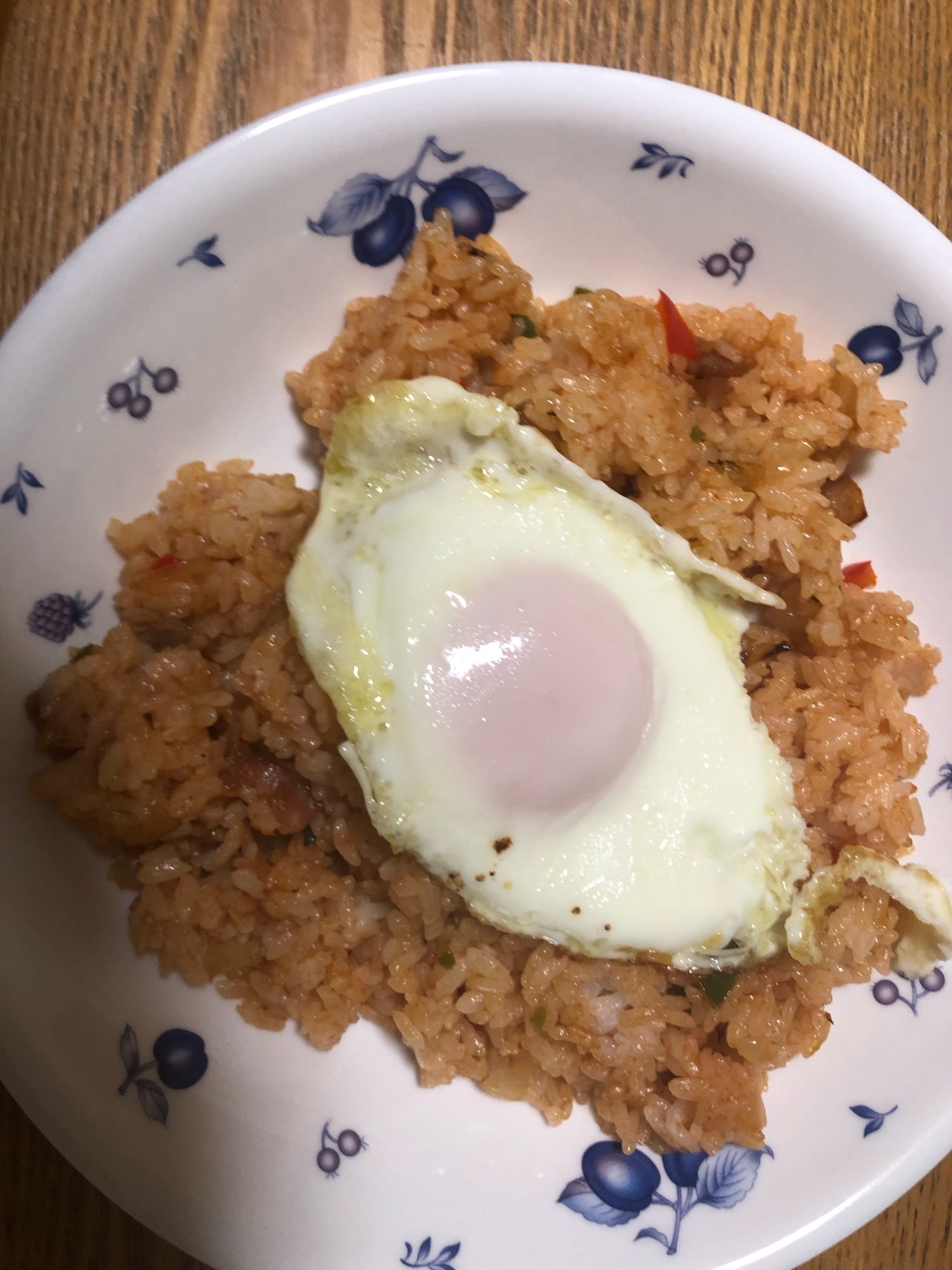 半熟目玉焼きオムライス