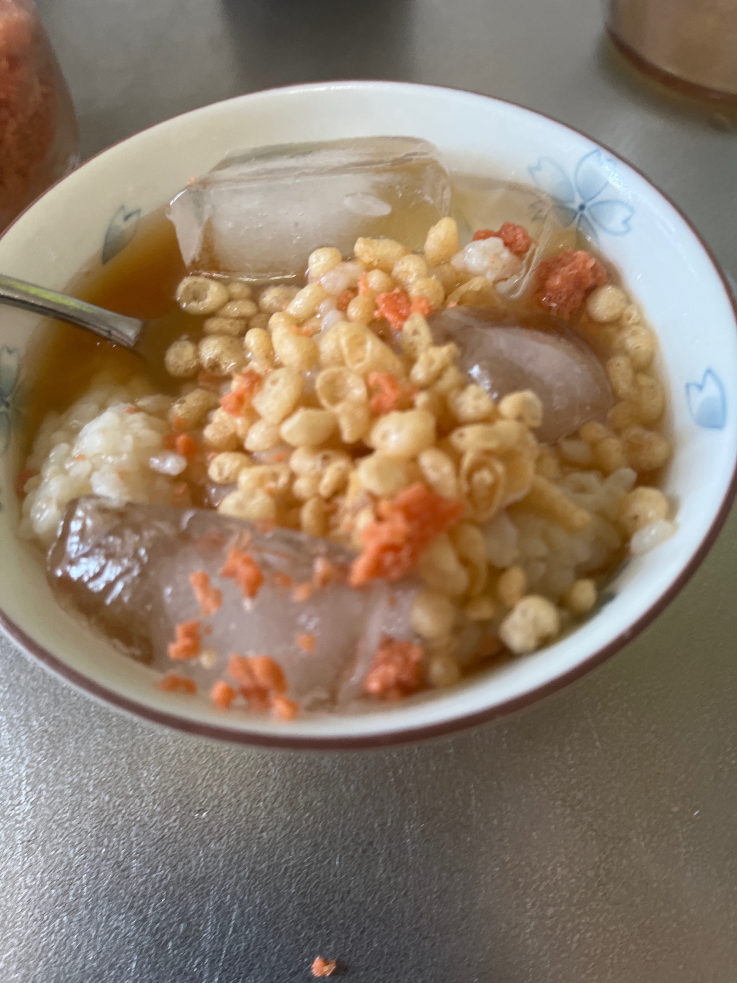 麺つゆでお茶漬け