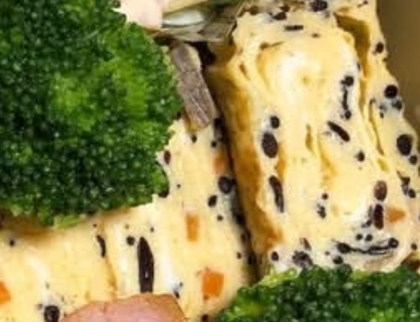 ひじきと明太子の卵焼き