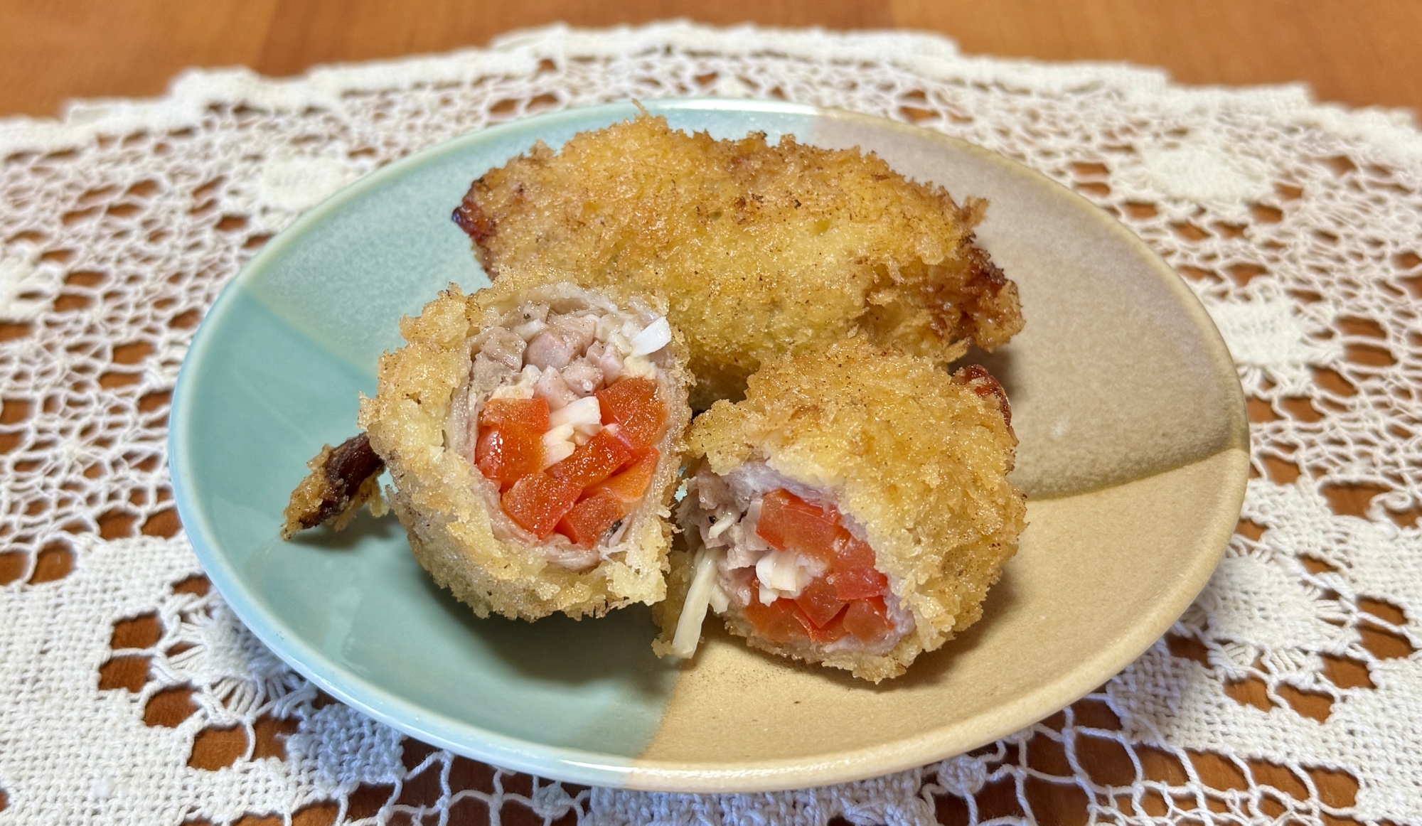 お弁当に!具がいっぱいの豚肉巻き☆フライ