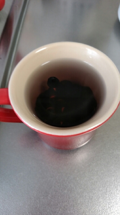 レンジで簡単☆乾燥黒豆から作る一人分の黒豆茶♪