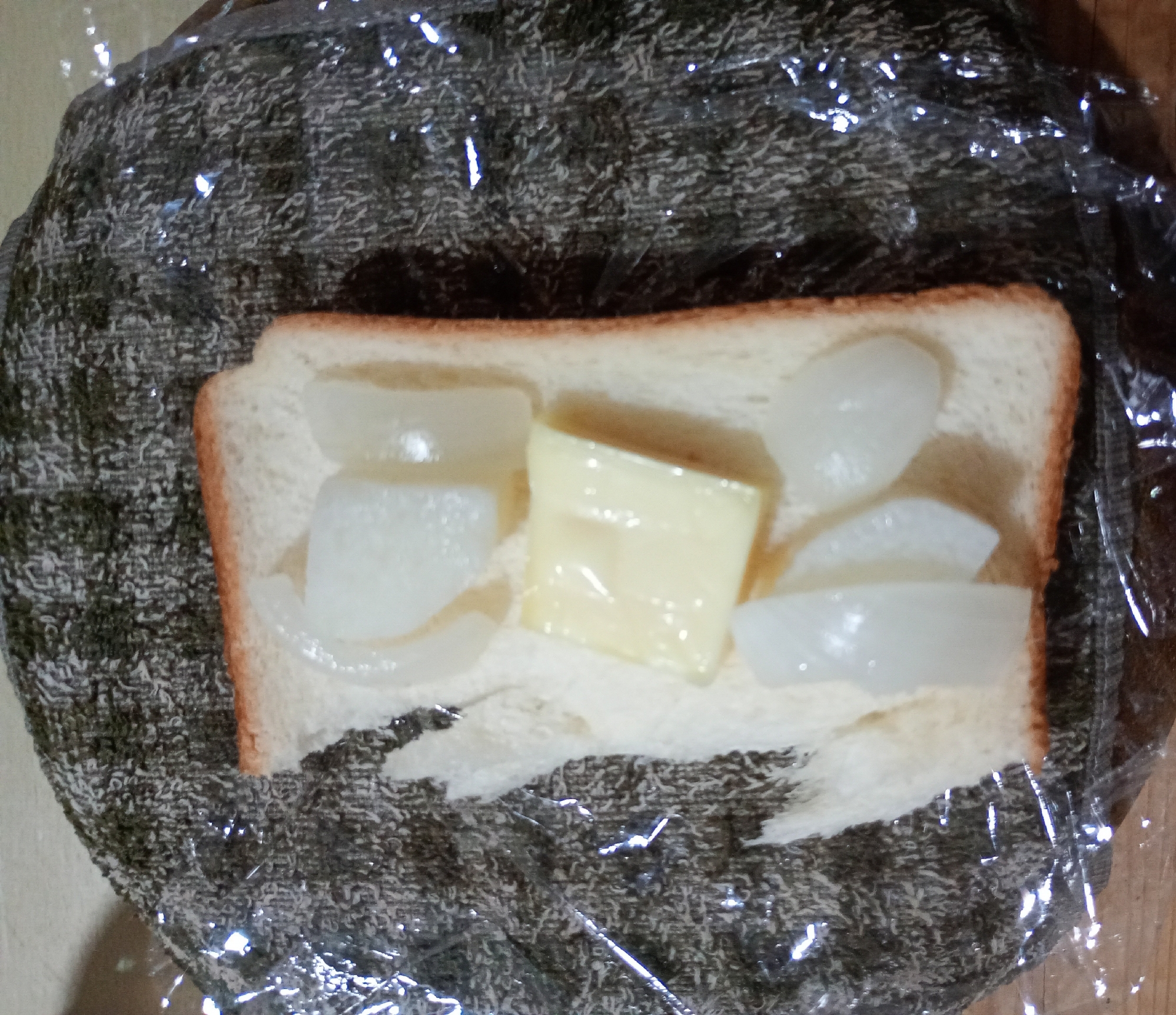 ☆長芋玉ねぎチーズオープンサンド☆