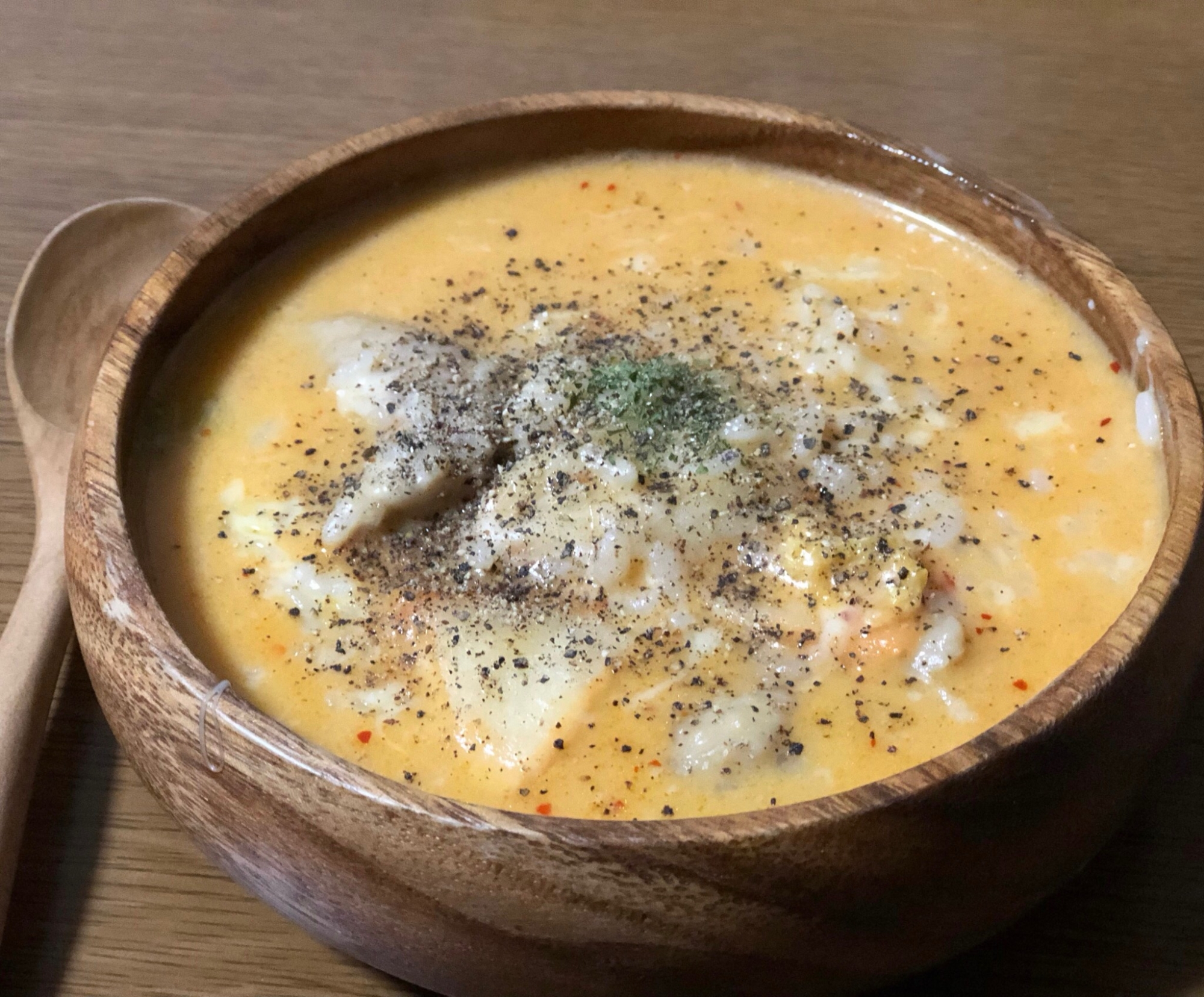 キムチ鍋の残りで簡単!キムチーズリゾット