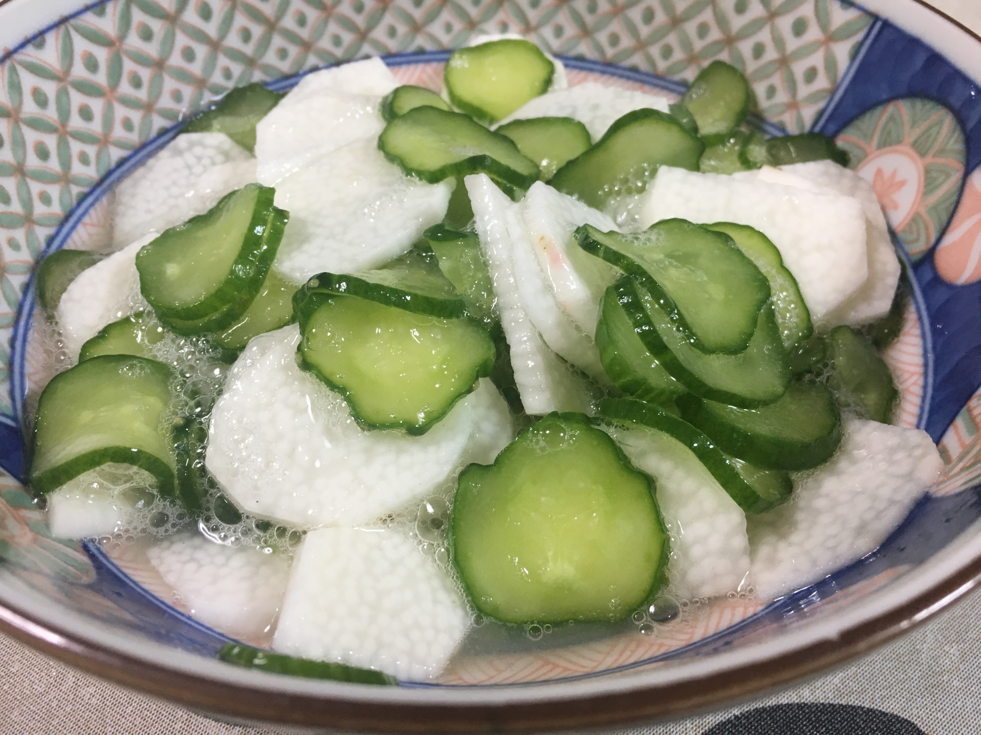 長芋ときゅうりの酢の物