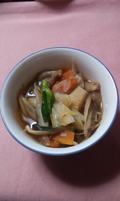 我が家の味噌醤油仕立てのモツ鍋