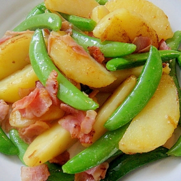 スナップエンドウとじゃがいものコンソメ炒め レシピ 作り方 By Mint74 楽天レシピ スナップエンドウとじゃがいものコンソメ炒め レシピ 作り方 By Mint74 楽天レシピ