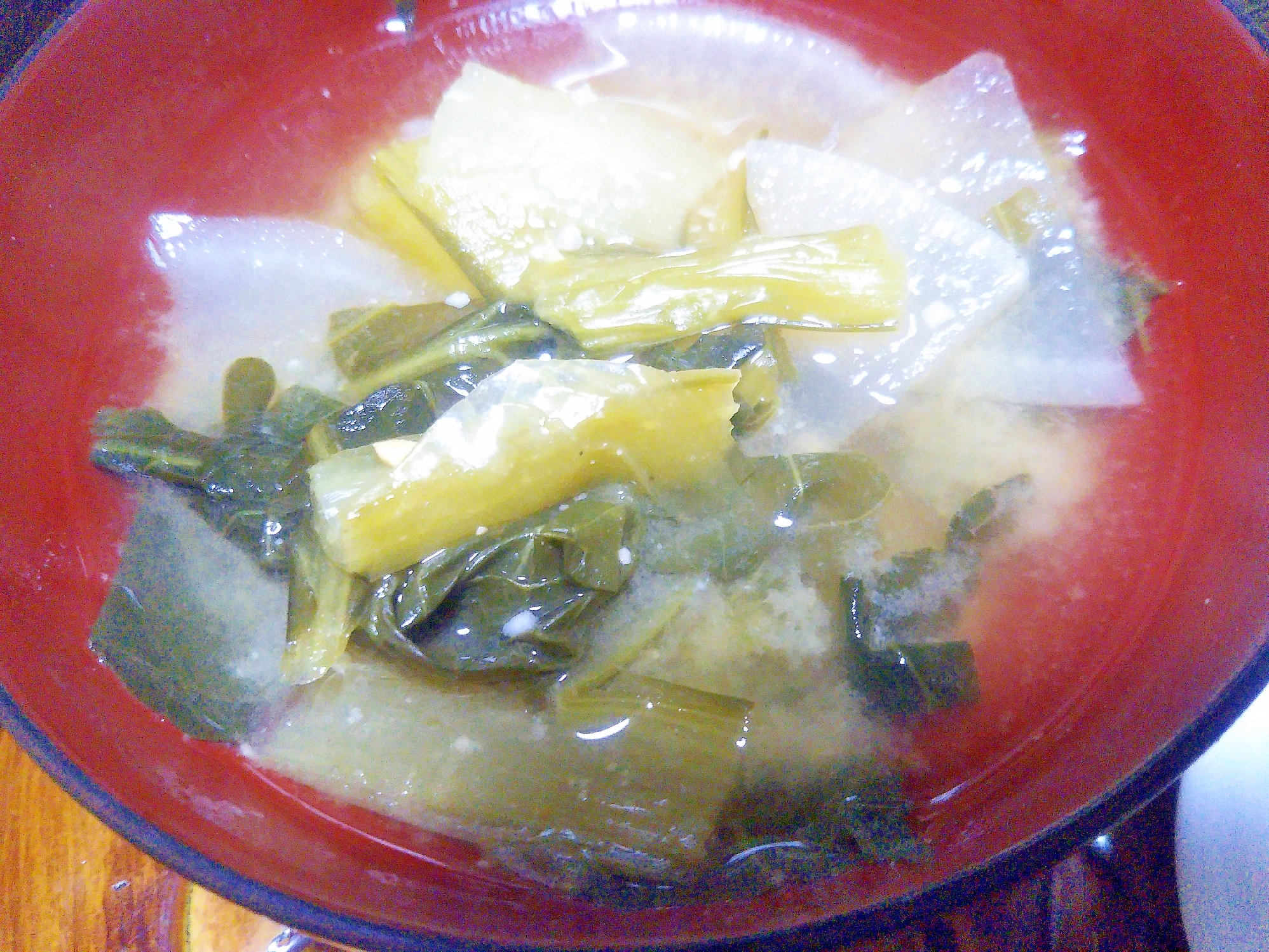 大根&小松菜の味噌汁