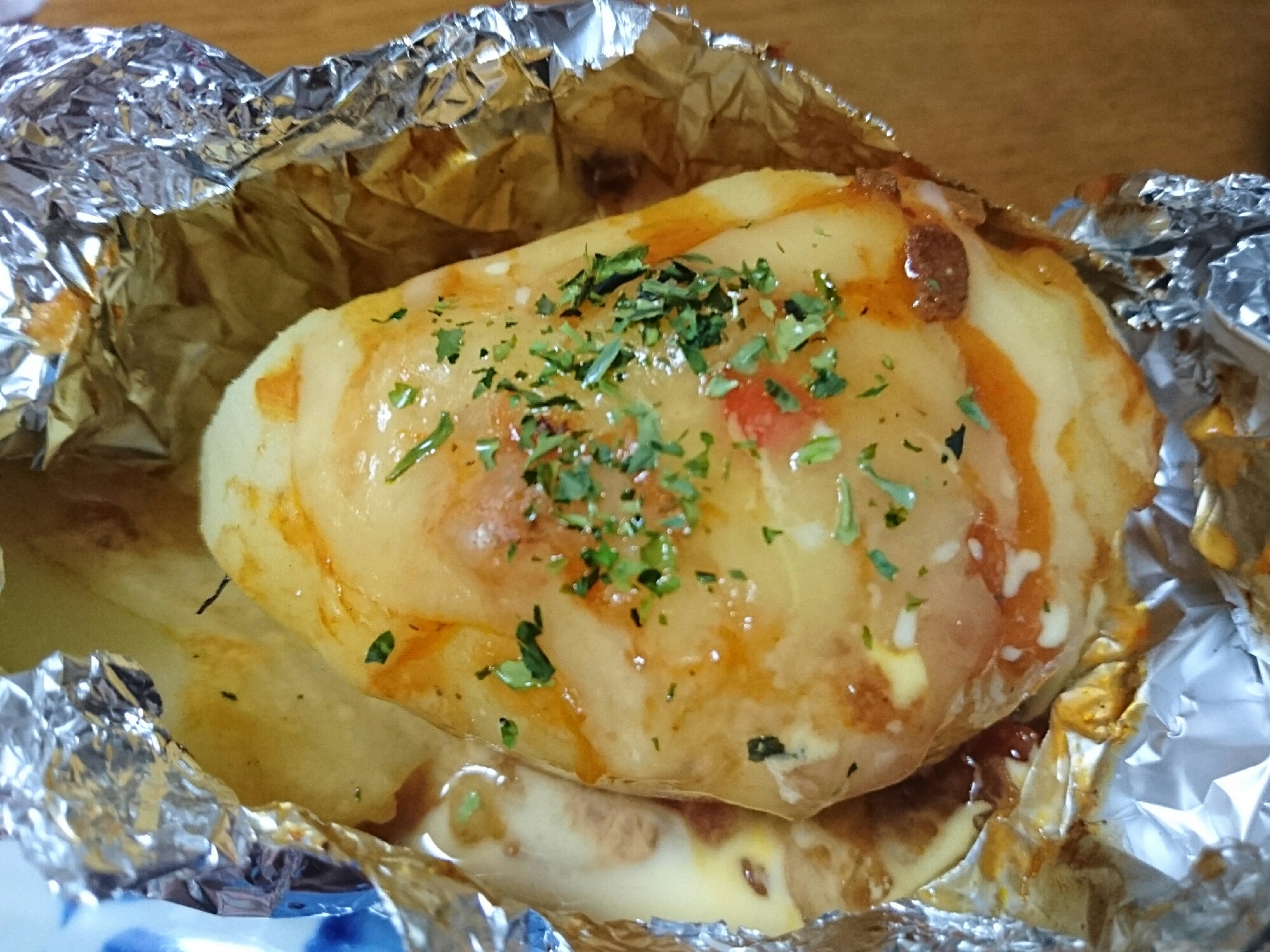 チーズポテトのホイル包み焼き レシピ 作り方 By Randebu 楽天レシピ