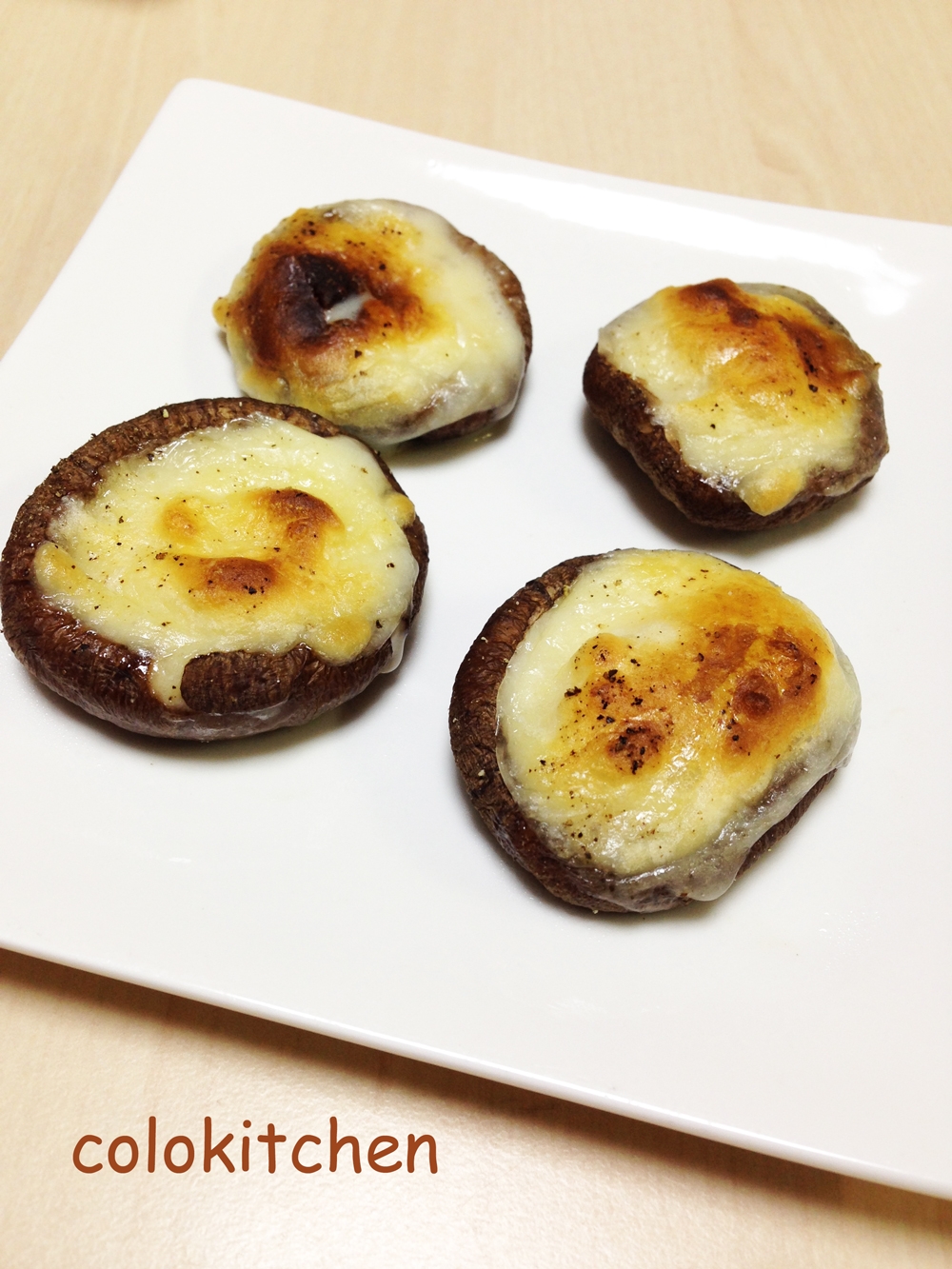 トースターで しいたけのチーズ焼き レシピ 作り方 By Colokitchen 楽天レシピ