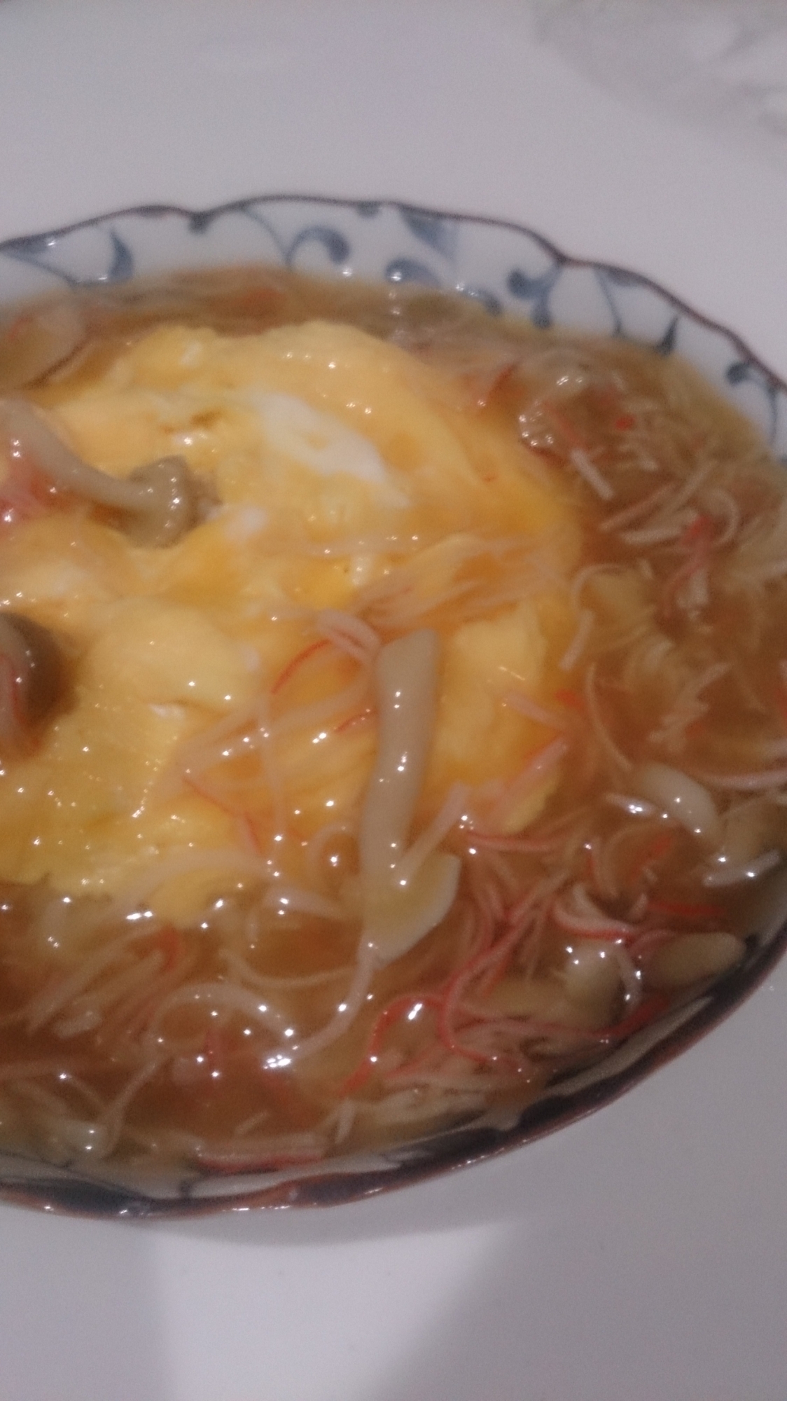 節約!かにかまで天津飯!