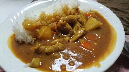 初めてのホルモンカレー、美味しくできました！
ありがとうございました((( *´꒳`* )))