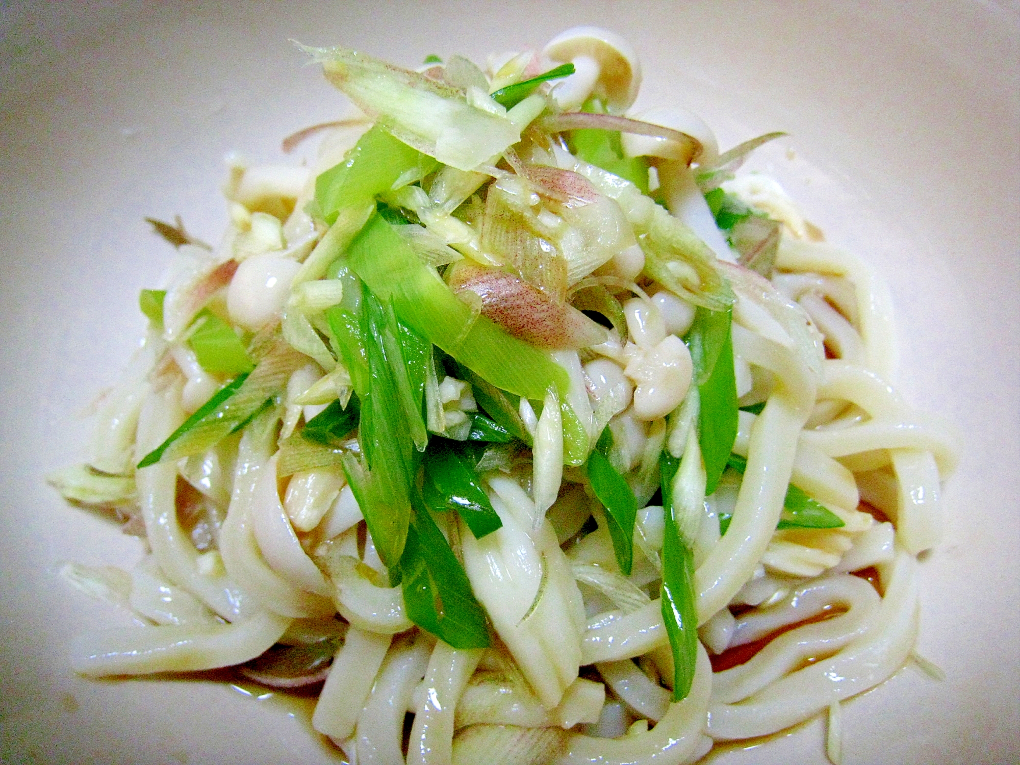 夏にぴったり♪ネギとミョウガの簡単うどん