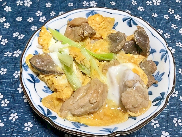 砂肝入り親子丼