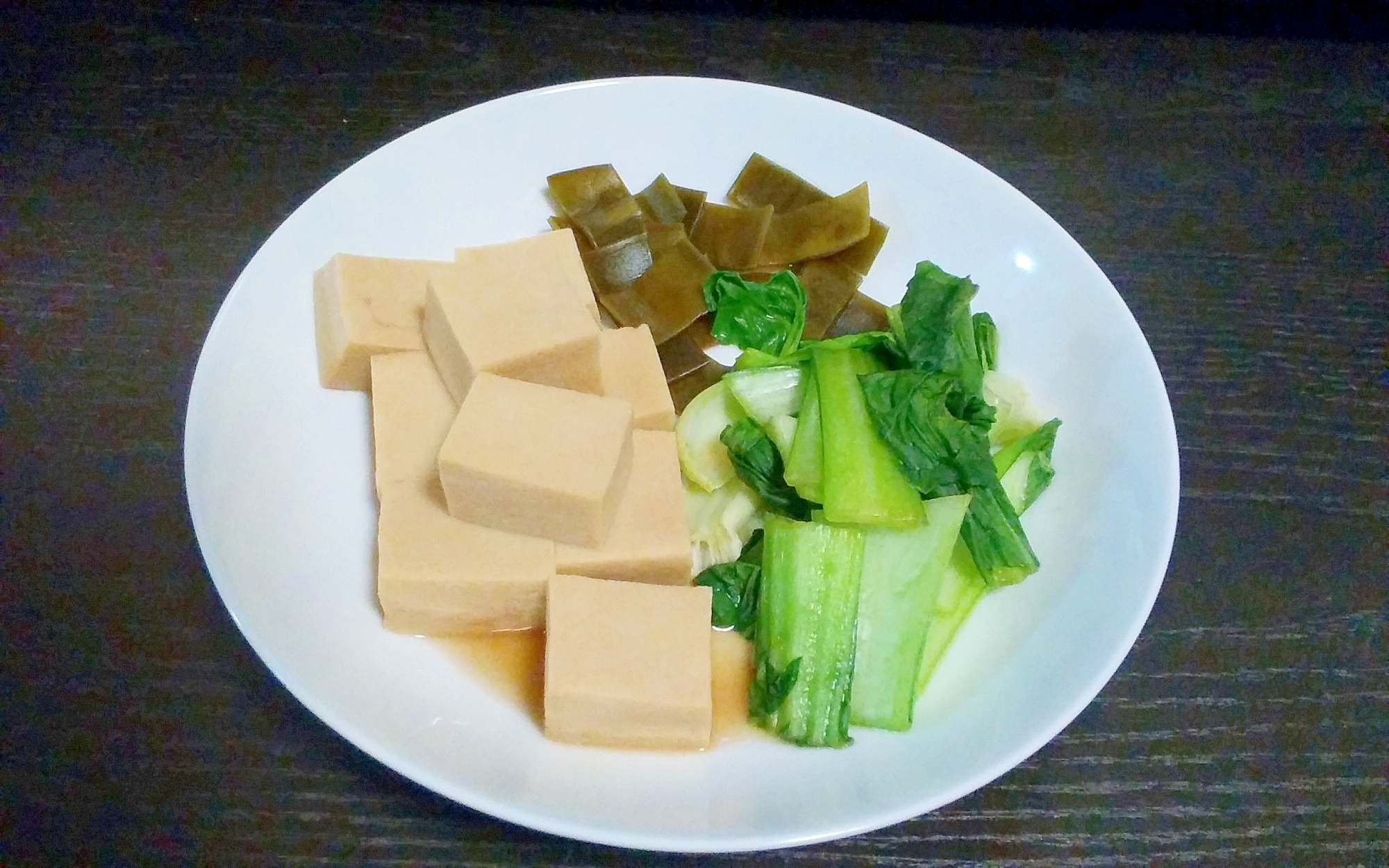 さっぱり～　高野豆腐とチンゲン菜煮