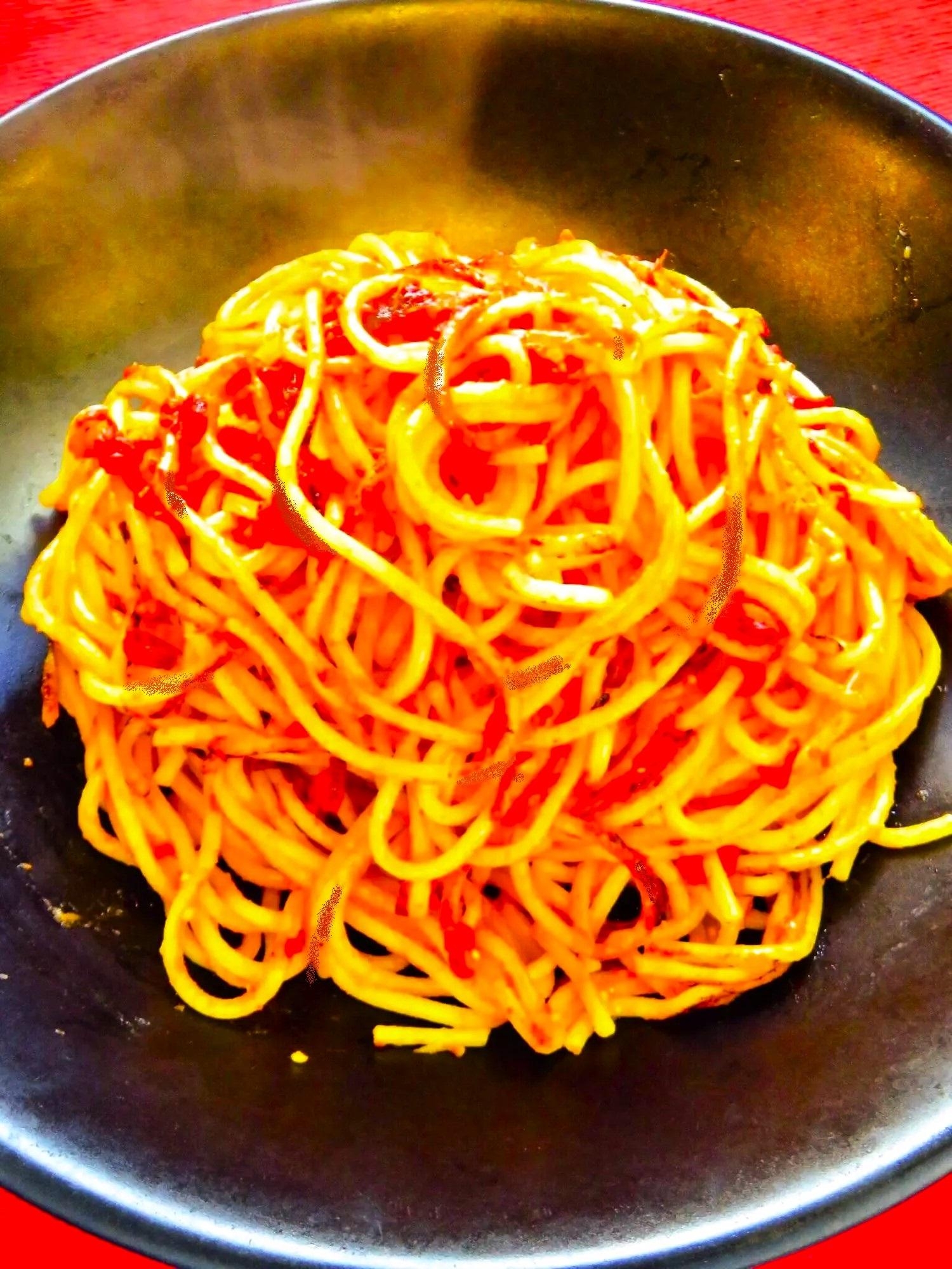 ☺トマト缶で簡単♪暗殺者のパスタ（おこげパスタ）☺