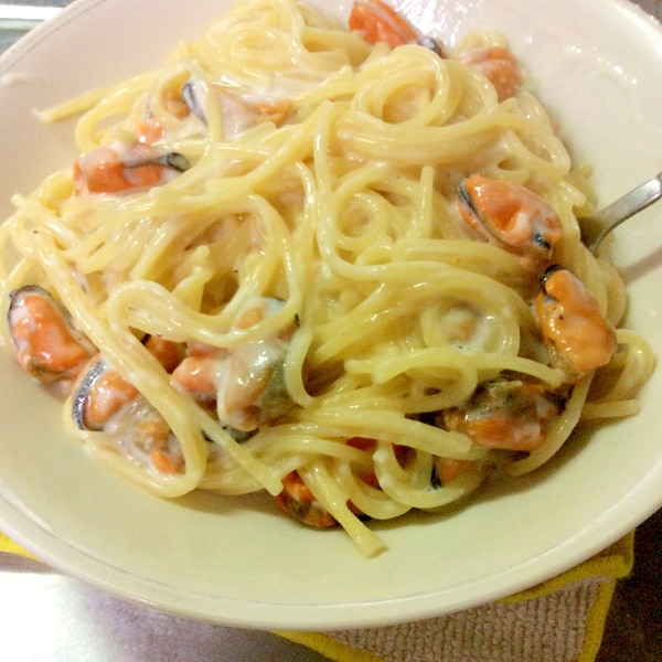 冷凍ムール貝で 別茹で不要簡単クリームパスタ レシピ 作り方 By ハトリーナ 楽天レシピ 冷凍ムール貝で 別茹で不要簡単クリームパスタ レシピ 作り方 By ハトリーナ 楽天レシピ