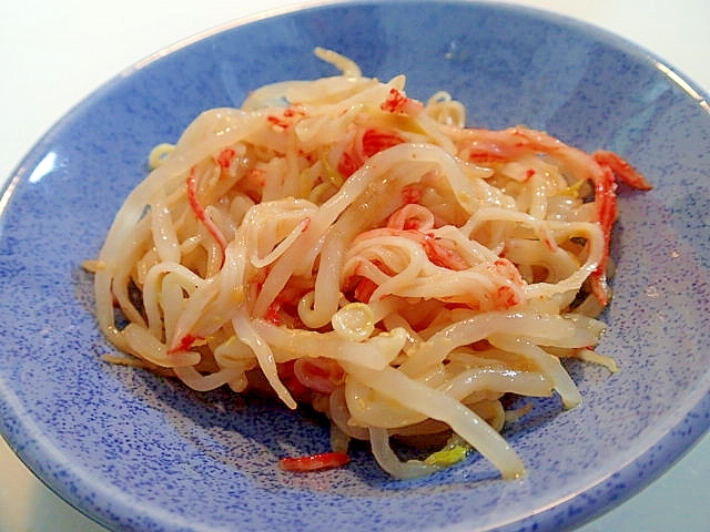 もやしとシ一サラダの醤油麹・麺つゆ和え