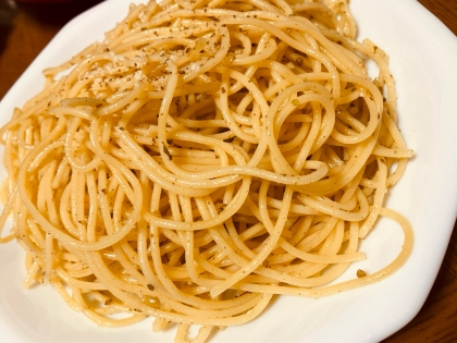 ひとりごはん✿ドライバジルでジェノベーゼ風パスタ