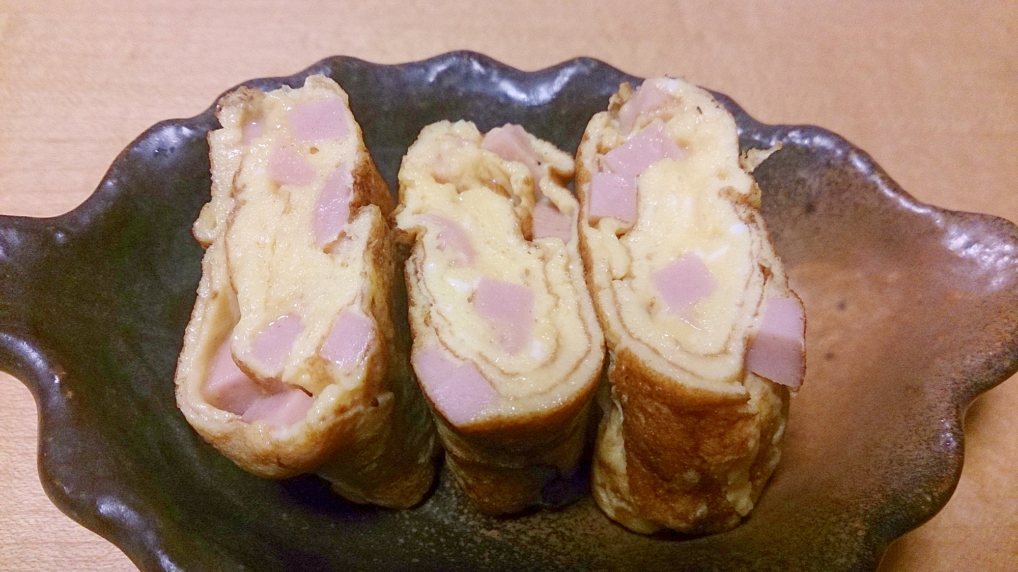 お弁当に★魚肉ソーセージ入り厚焼き卵