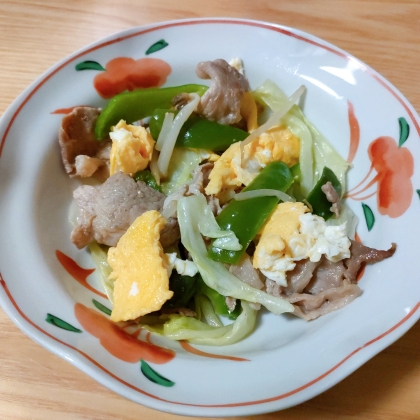 卵入り☆肉野菜炒め