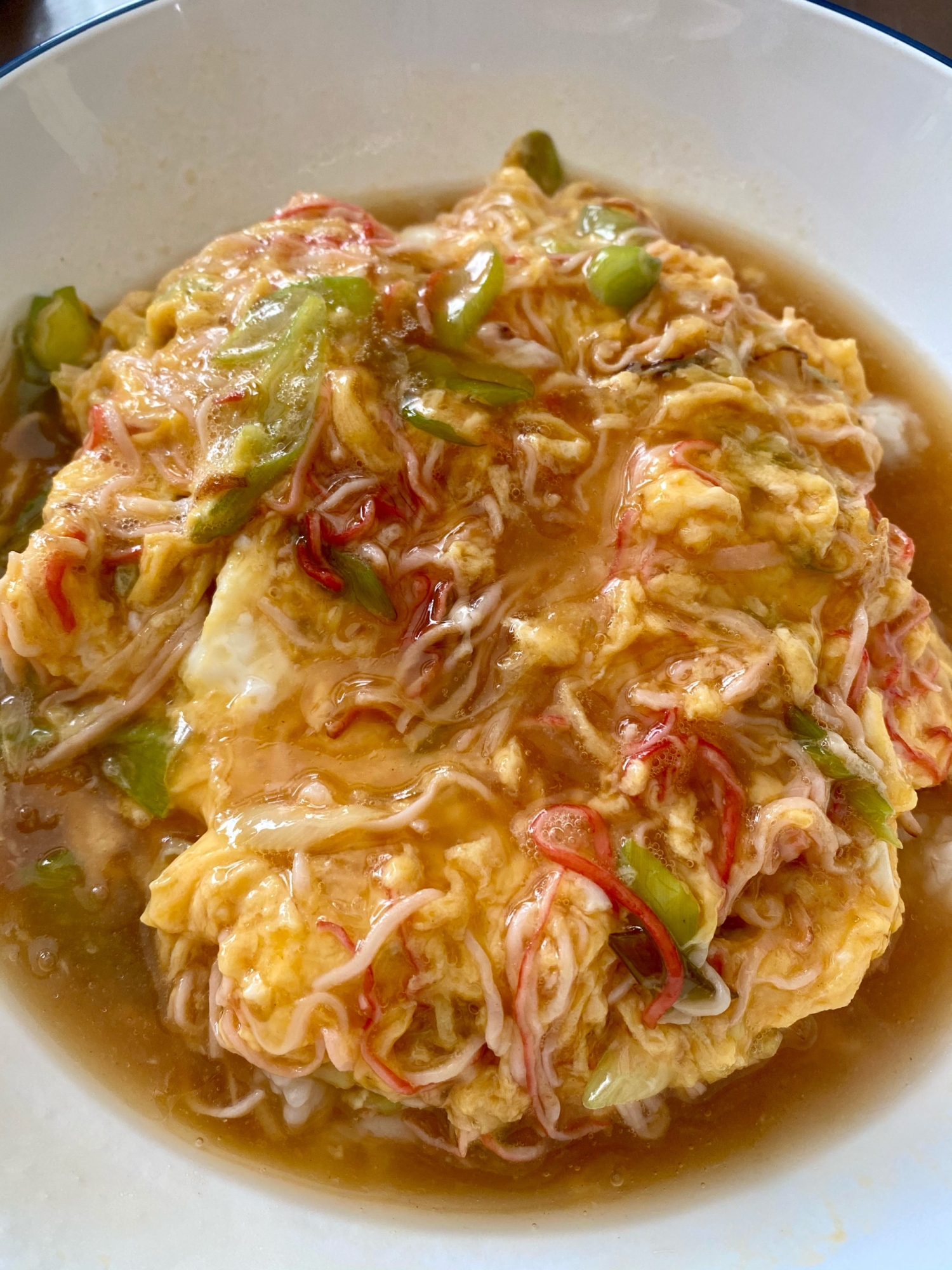 絶品!醤油あんの天津飯