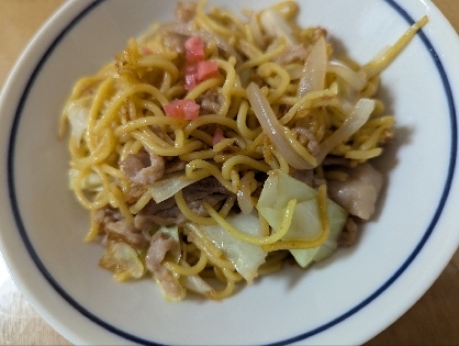 ソース焼きそば（ピーマン・玉ねぎ・キャベツ・豚肉）