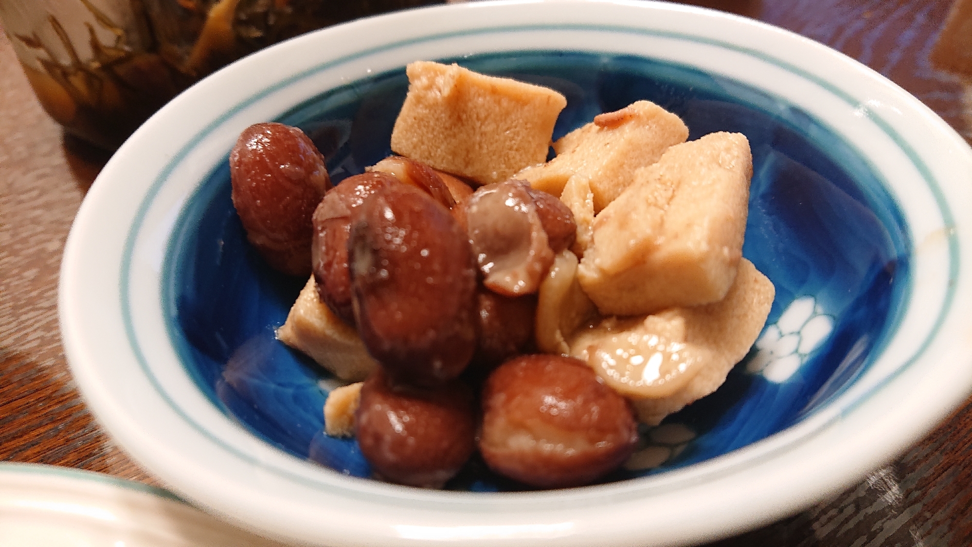 金時豆と高野豆腐煮物