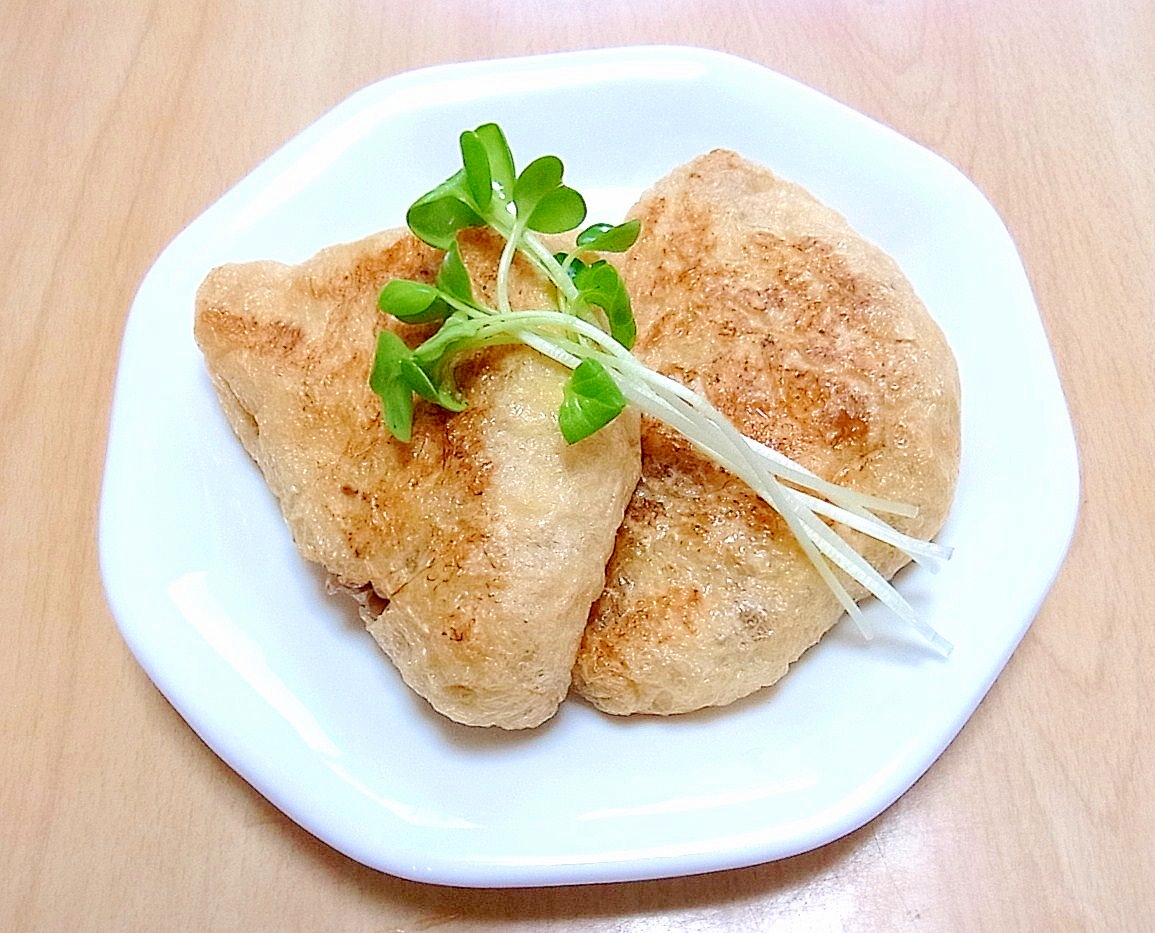 いか天 納豆入り焼き油揚げ